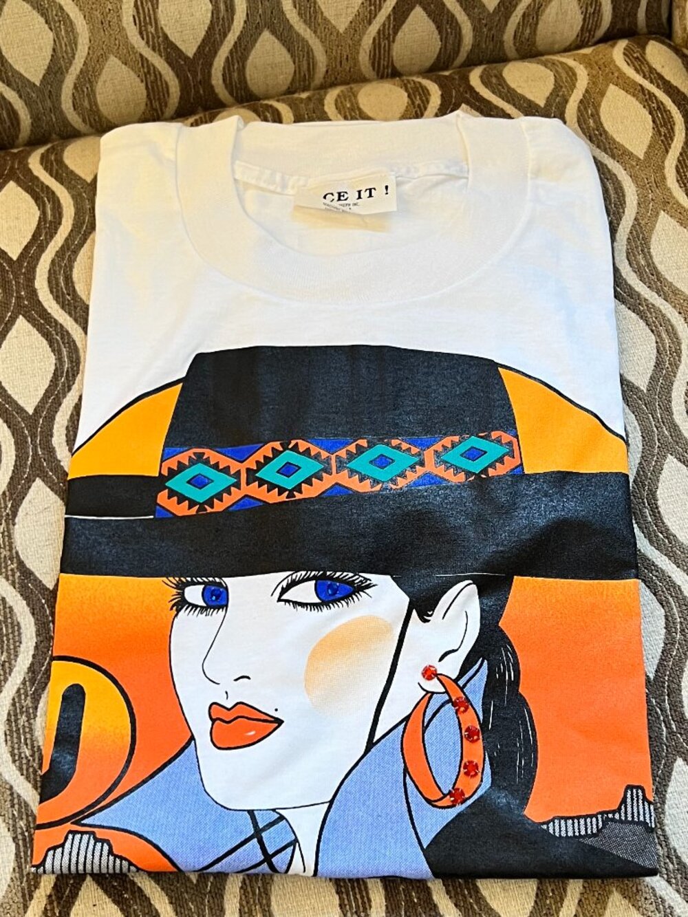 Vintage Carol Joseph Gaucho Girl Tee NWT "OS"